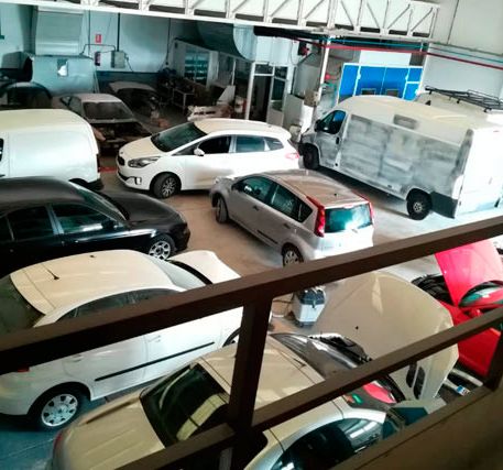 vehículos estacionados